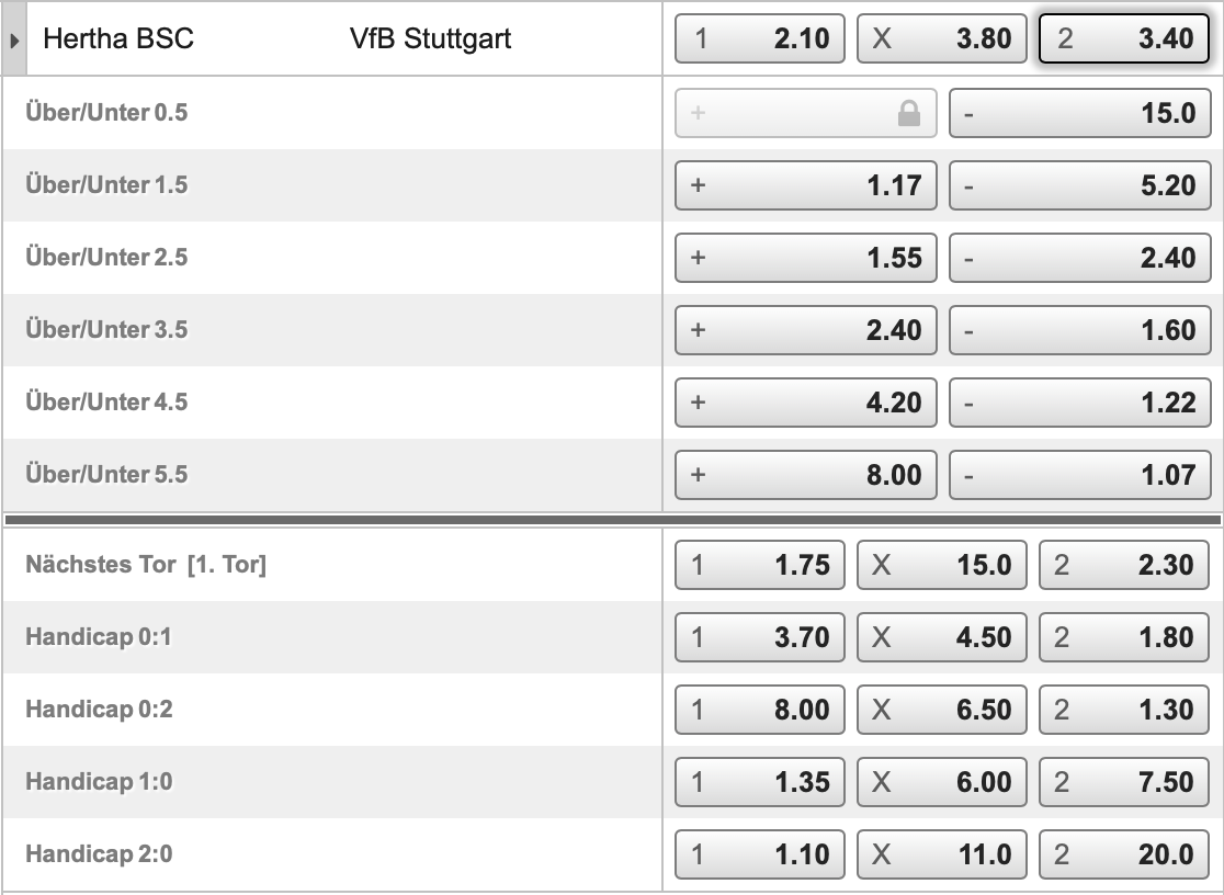 bayern-muenchen-hertha-bsc-04.10.2020 Hertha - Stuttgart Wett Tip Quoten