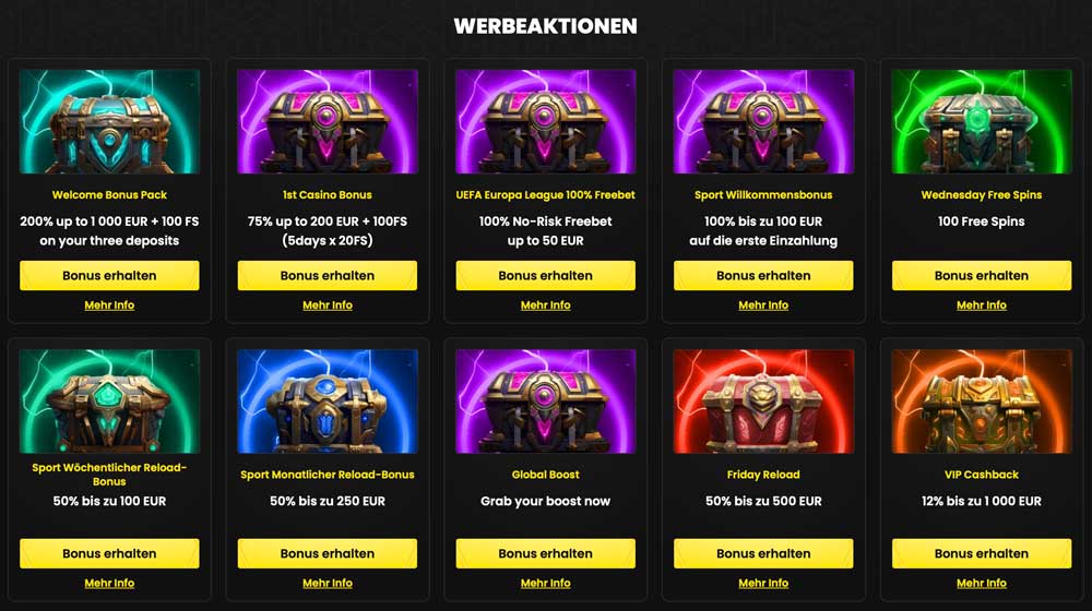 Blitz Bet Werbeaktionen